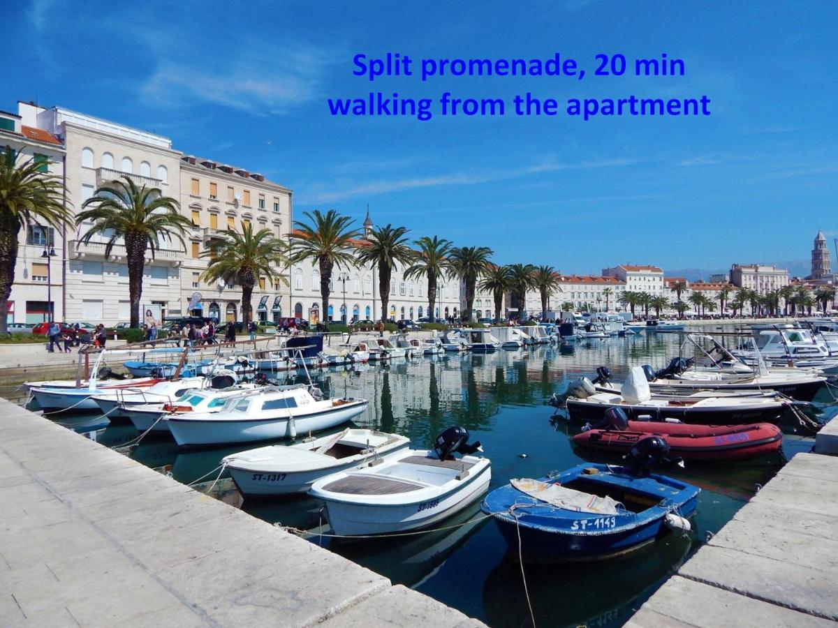 Modern Apt With Terrace 4 Min Walk To The Beach Split Eksteriør bilde